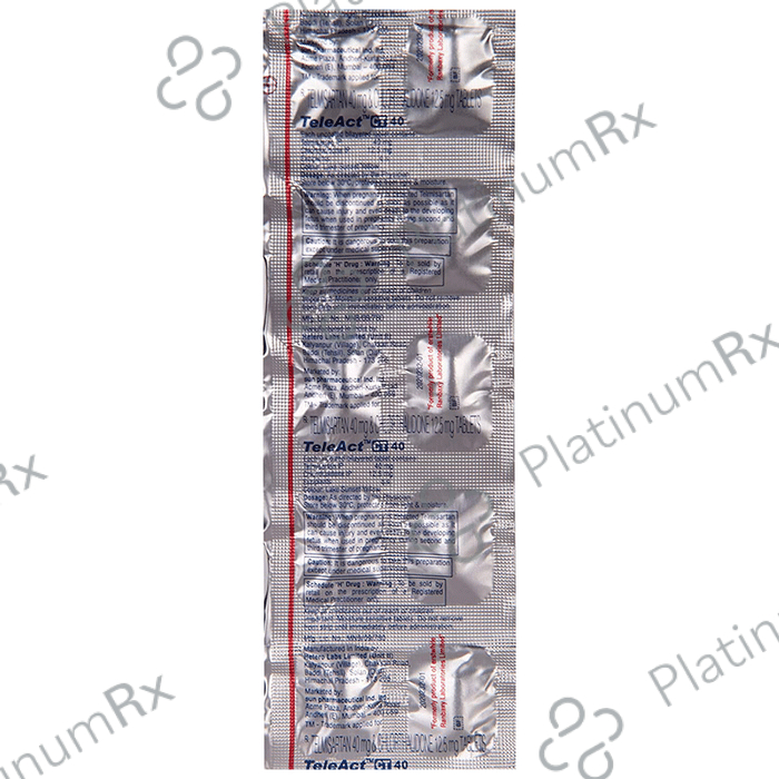 Teleact CT 12.5/40mg Tablet 10s: View Uses, Side Effects, Price and ...