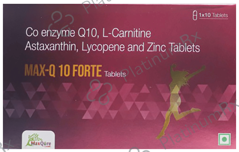 l carnitine coenzyme q10 zinc lycopene and astaxanthin tablets Carni Q Tablet 10'S Ubivit LC Tablet 10s: View